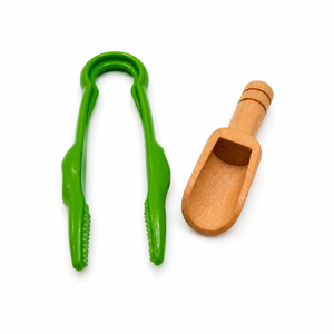 Shovel and Tweezers Play Pieces (Colors Vary)